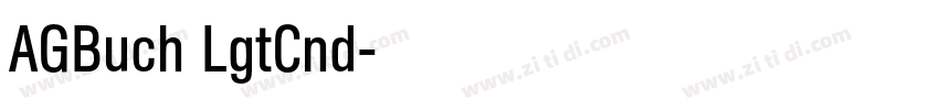 AGBuch LgtCnd字体转换